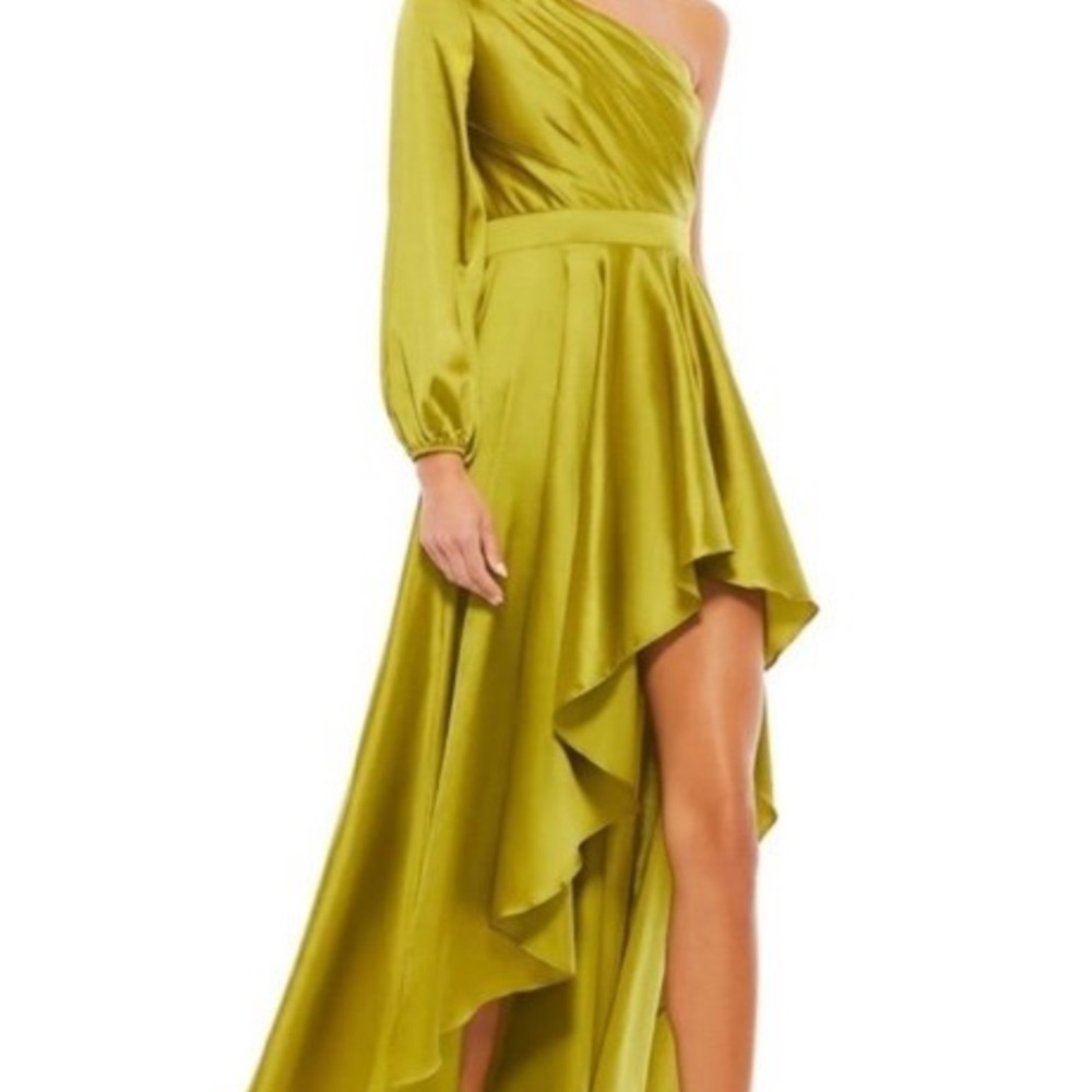 Elegant One-Shoulder Mac Duggal Dress size 6 - Picture 3 of 14